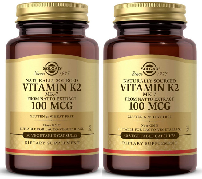 1+1 솔가 천연 비타민 K2 100mcg 베지캡슐50, 50정, 2개