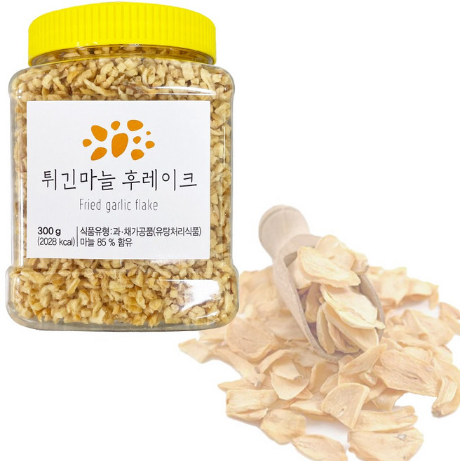 달디단마켓 모노링크 튀긴마늘 후레이크 300g 마늘칩 후레이크 토핑, 1개