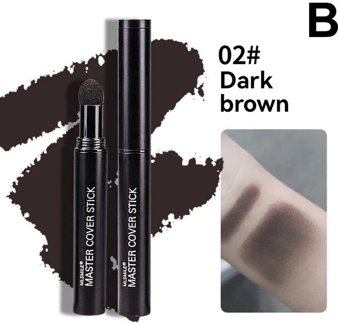 컨실러팔레트 헤어 라인 컨실러 펜 코 섀도우 루트 가장자리 흑화 파우더 브로우 컨투어 스틱 컬러링 6 색, 1개, [05] Dark brown - 쿠팡