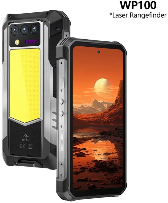 오키텔 NFC 러기드폰 WP100 33000mAh 레이저 거리측정기 탑재 5G 스마트폰 36GB(12+24)+512GB 200MP 카메, 01 China Mainland, 01 Official Standard, 01 Black, 512GB