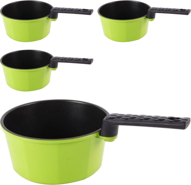 키친아트 국산 오페라 소스팬 편수 냄비, 16cm, 혼합색상, 4개