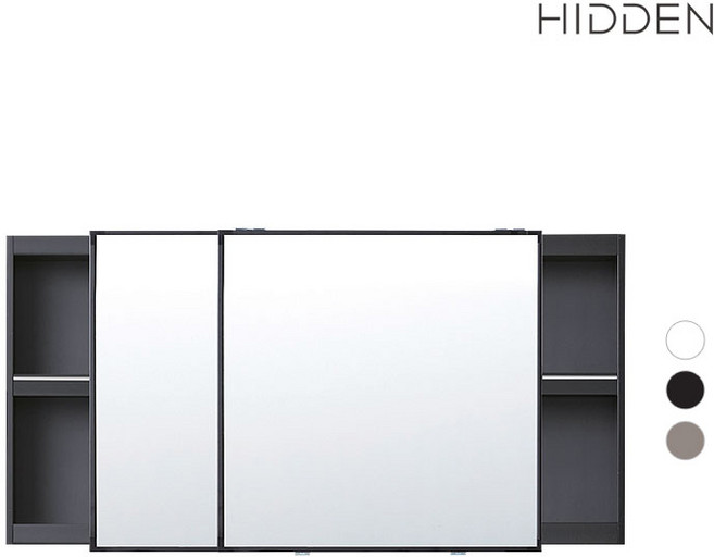 히든바스 욕실 상부장 슬라이드장 1200x600) 스퀘어 1202 비규격상담가능, 화이트, 블랙, 1
