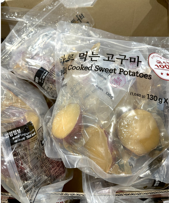 코스트코 제품을 집 앞으로! / 바로 먹는 고구마 구황작물을 편하게 드셔보세요! 1040g(130gX8개), 1개, 1.04kg