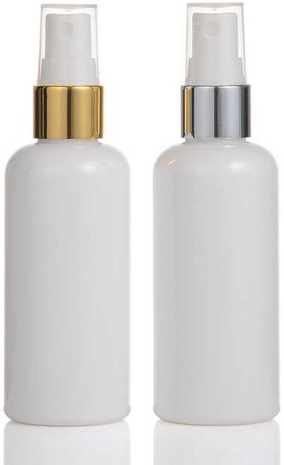 금속스프레이 20ml 30ml 50ml 60ml 75ml 80ml 100ml 스프레이공병 미스트용기, 백색용기 은색캡, 1개