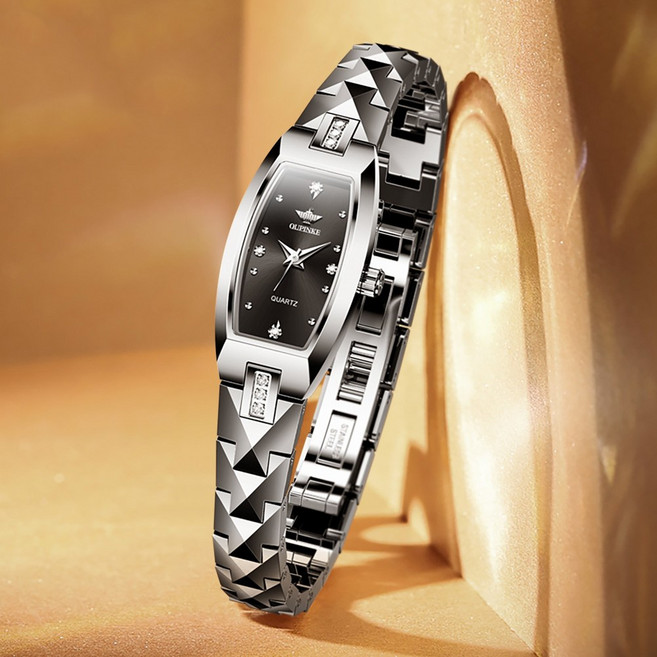 OUPINKE 여성손목시계 정품쿼츠 럭셔리 명품 워터프루프 야광