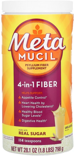 Metamucil 4-in-1 Fiber Unflavored 28.1 oz 798 g, 1개 - 쿠팡