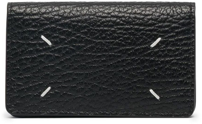 메종 마르지엘라 포 스티치 가죽 카드홀더