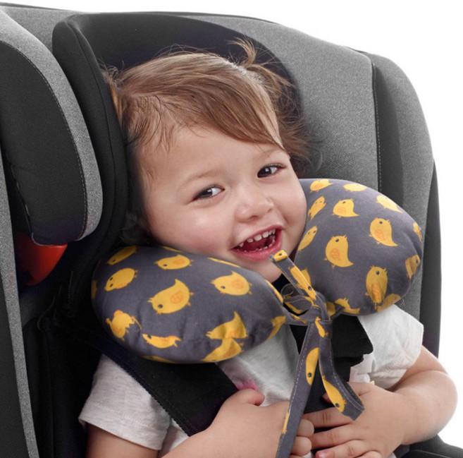 몽슈레 넥서포터 아기목베개 목쿠션 넥필로우 유아목쿠션, 넥서포터-해피캠핑 그레이