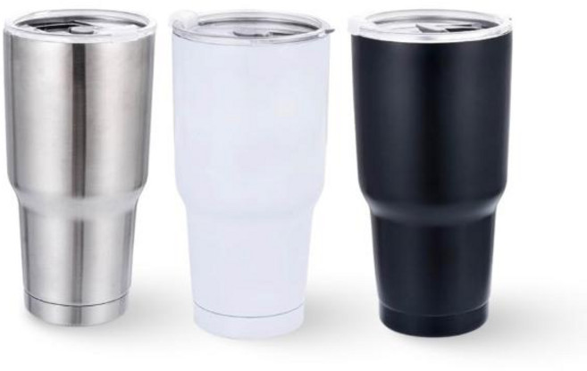 LamiFans 超大容量冰霸杯, 胖胖冰壩杯 大容量 防漏環保杯 (銀色), 1個, 900ml