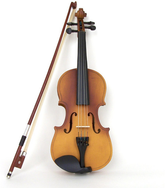 SMN 음질좋은 교육용 바이올린 연습용 레슨용 어린이 성인, 바이올린 무광 1/2, 1개