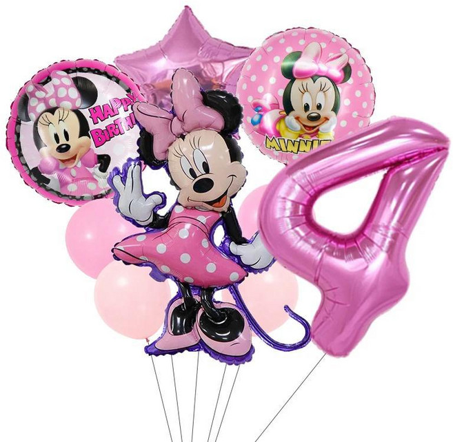미키 미니 마우스 호일 풍선 생일 파티 크리스마스 장식 공기 샤워, 20. 1 set