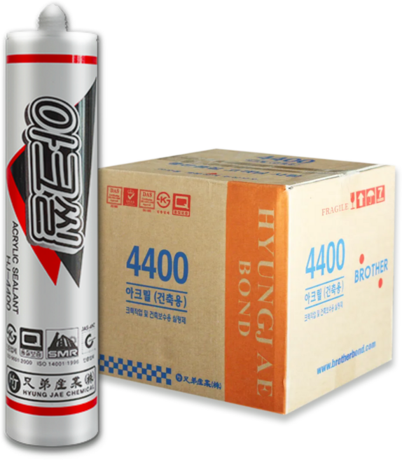 수성실리콘 아크씰 4400 도배지 지물 마감용 페인트도장가능, 25개