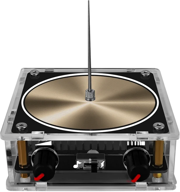 뮤지컬 테슬라 코일 미니 호환 뮤직 스피커 인공 번개 스파크 갭 발생기 과학 및 교육 실험 제품, 1)금, 1개