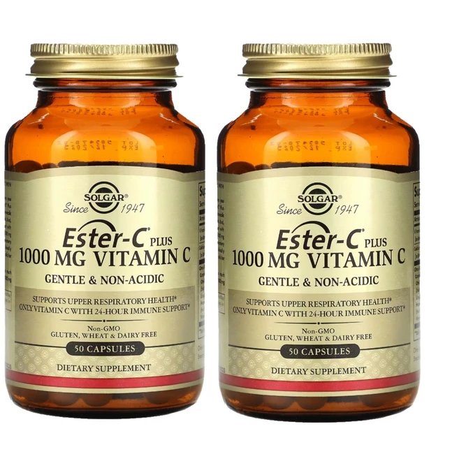 솔가 에스터-C 플러스 비타민C 1000 mg 50캡슐 2통, 50정, 2개 - 쿠팡
