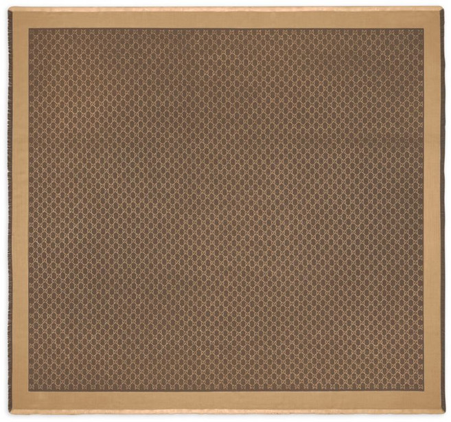 구찌 패턴 프린지 스카프