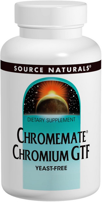SOURCE NATURALS 聚煙酸鉻GTF保健錠, 120顆, 1罐