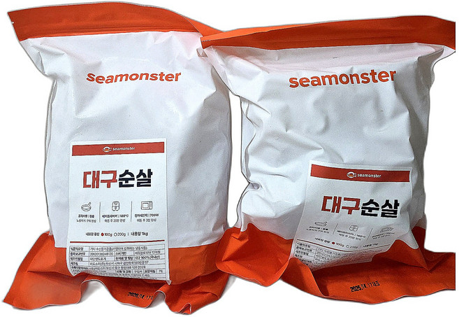 대구 생선 자연산 대체 산지직송 수산물/건어물 신선식품 국내산 100g 10개, 1개, 1kg