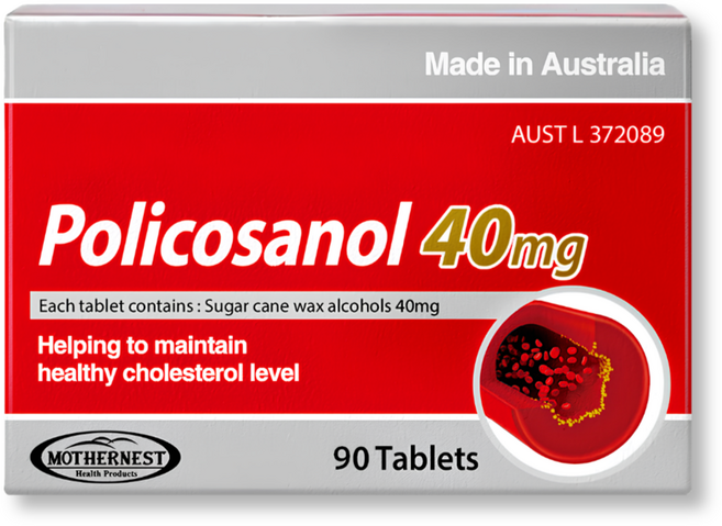 마더네스트 폴리코사놀 40mg 사탕수수 왁스알코올, 2개, 90정