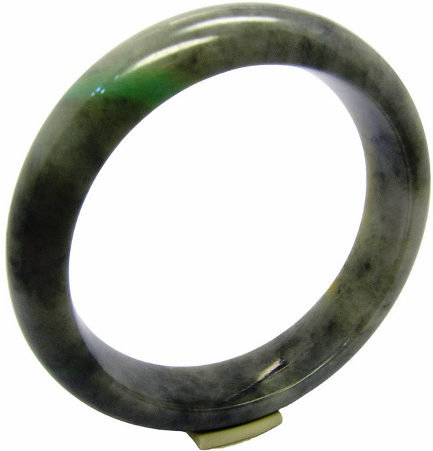 小樂珠寶 翡翠手鐲 藍紫拌黃翡A貨玉鐲 手圍17.7 內徑55.7mm, 1個