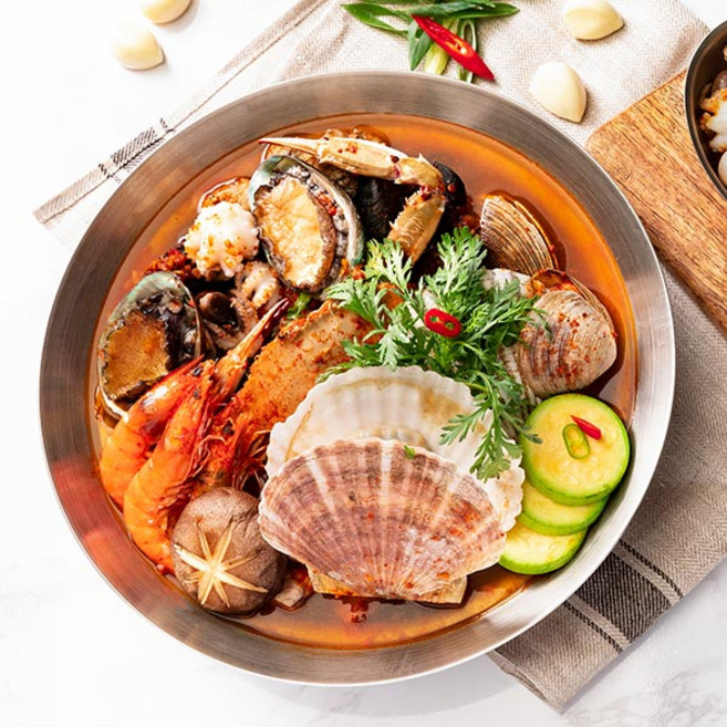 [모두의식탁] 조개 해산물 알탕 냉장 밀키트 순한맛 1.5kg 이상 3-4인분, 1개