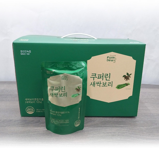 팜듀 건강즙 쿠퍼린 새싹보리 100ml 30개 1박스 참선진 녹즙 새싹보리즙 액상차, 1개, 3L