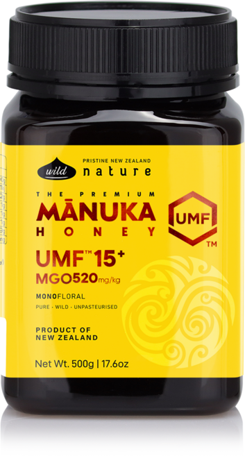 와일드네이처 뉴질랜드 마누카꿀 UMF15+ (MGO520+), 500g, 1개