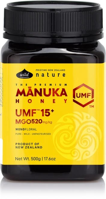 와일드네이처 뉴질랜드 마누카꿀 UMF15+ (MGO520+), 500g, 1개 - 쿠팡