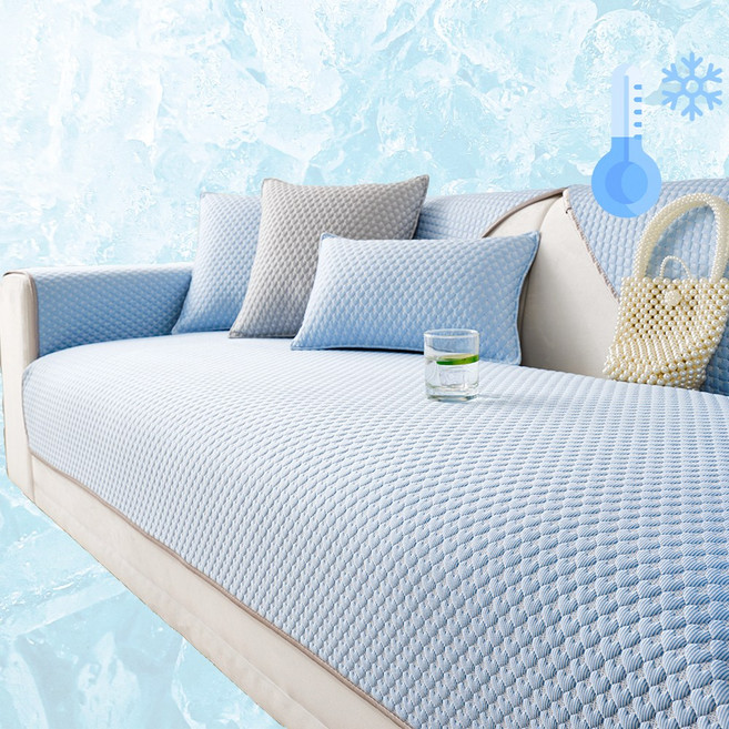 코팅블루 차가운 쿨 냉감 냉장 논슬립 쇼파 패드 2-4인용