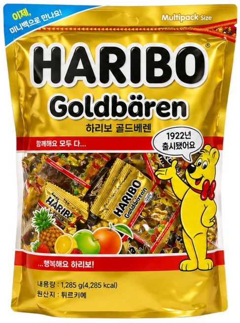 하리보 골드베렌 젤리, 1.285kg, 1개