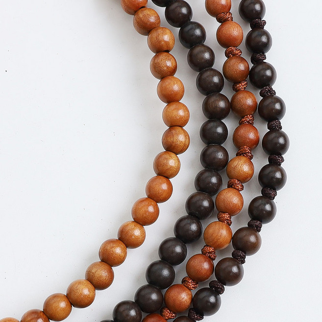 [주머니증정] 생대추 벽조목 천주 6mm 8mm 10mm 대추나무천주 매듭 1000 염주 목재천주, 생대추민자, 1개