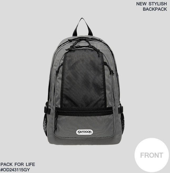 OUTDOOR 風格前線-15.6吋電腦後背包 潮流休閒 學生 上班族, 灰色