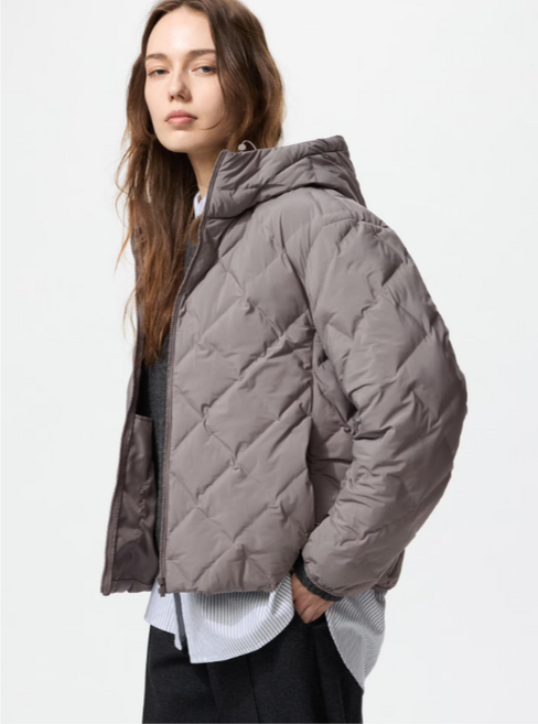유니클로 퍼프테크 여성 파카 겨울 숏 패딩 478571