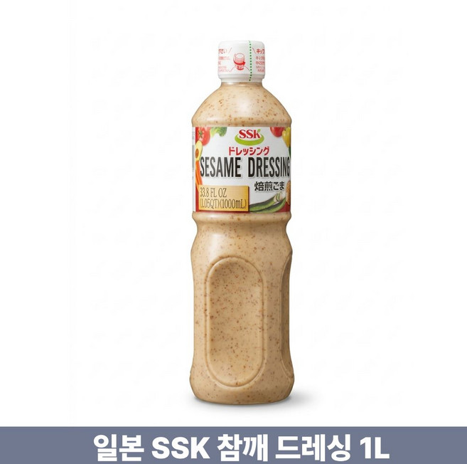 SSK 푸드 일본 참깨 고마 소스 드레싱, 1개, 1L