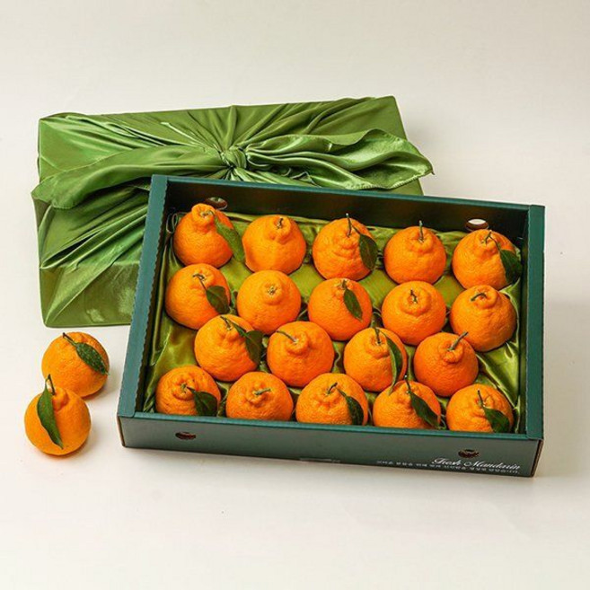 자연맛남 고급보자기포장제주 한라봉 4.6kg(20과내외) 과일선물세트, 3일이내출고