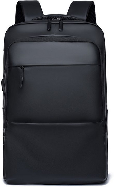 商務通勤休閒電腦後背包 學生大容量書包 旅行背包, 1個, 黑色