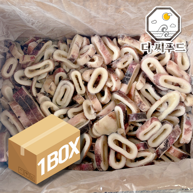 오징어링 냉동 손질오징어 대용량 벌크 업소용, 사이즈 : 대, 1박스, 4kg