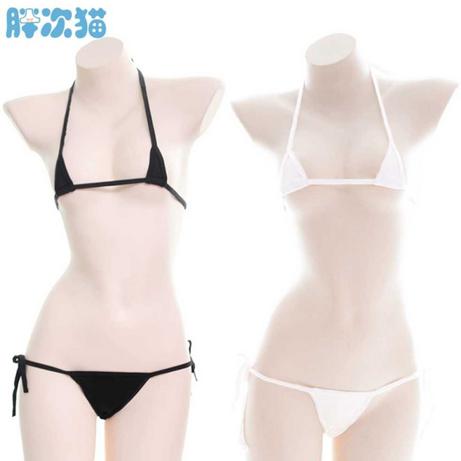 라폼 슬링샷비키니 스트랩 마이크로 끈 모노키니 태닝