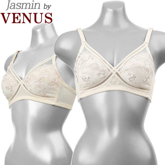 VENUS JASMIN 레전드 여성속옷 부직포 풀컵 노와이어브라 마담용 211912AB