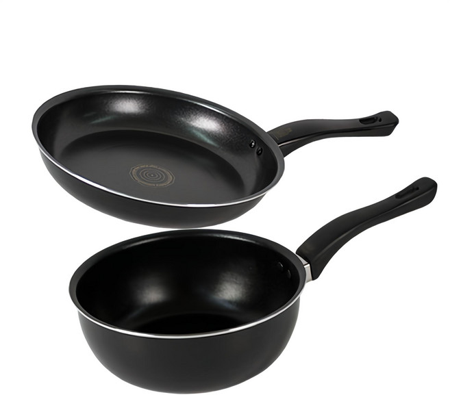 오스벨 베이직 프라이팬 + 궁중팬 세트 2개, 혼합색상, 프라이팬 20cm + 궁중팬 20cm, 1세트