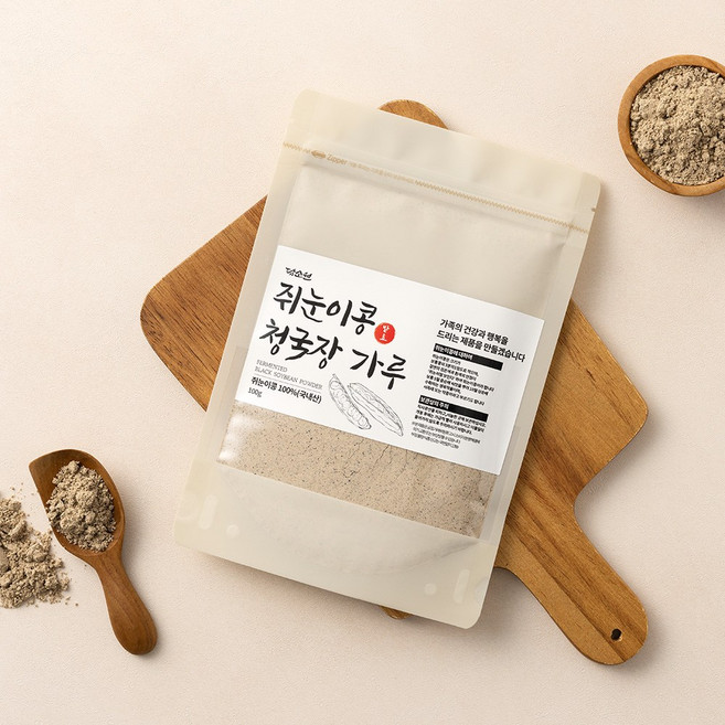 담소원 쥐눈이콩 발효 청국장가루 생태맘 청국장가루, 1개, 100g