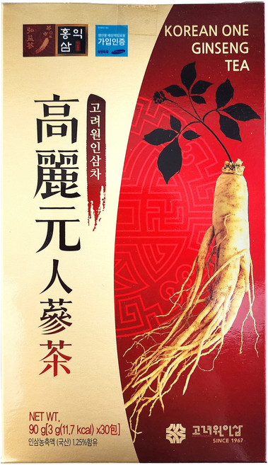 고려 인삼차 30포 (지함), 3g, 30개입, 1개