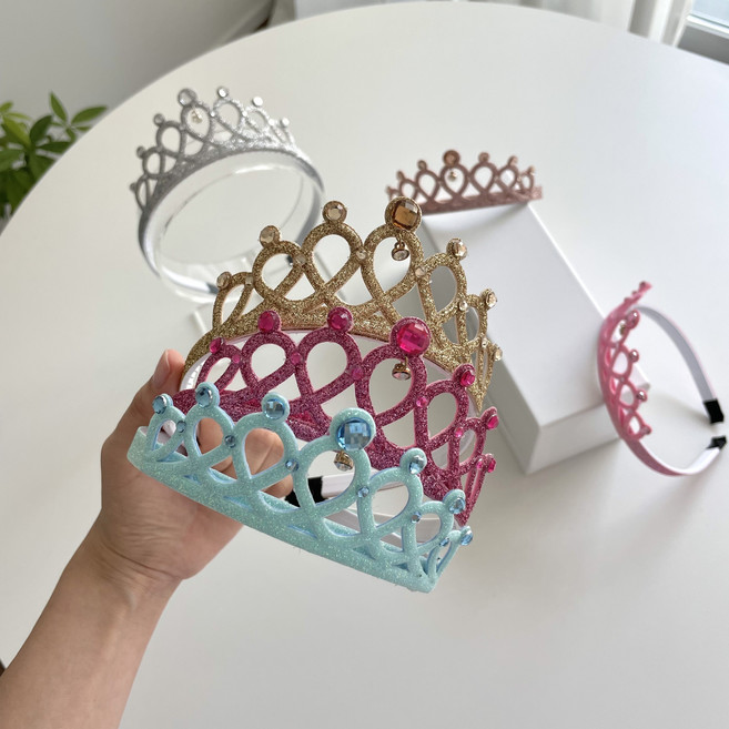 공주 왕관 티아라 머리띠 쁘띠공주 파스텔 헤어밴드