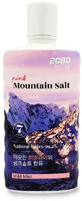 2080 퓨어 핑크솔트 가글, 750ml, 1개