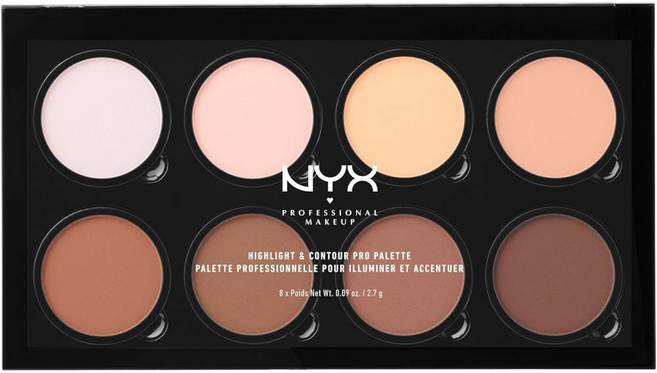 NYX PROFESSIONAL MAKEUP NYX 프로페셔널 메이크업 하이라이트 컨투어 프로 팔레트, 1개