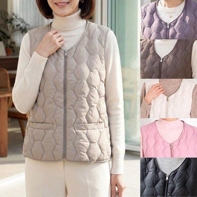 로즈맘 리연누빔패딩조끼