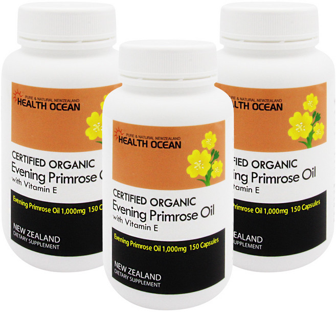 [공식판매점] 헬스오션 달맞이꽃종자유 감마리놀렌산 150캡슐, 3개, 150정