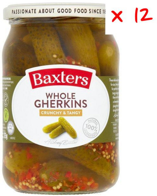 백스터스 홀 게르킨스 딜리셔스 탠지, 12개, 600g