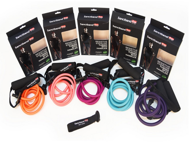 GOODBODY 샌트튜빙세트 친환경 라텍스 헬스 근력운동 밴드 1단계~5단계, 선택1) 1단계 (PINK), 1개