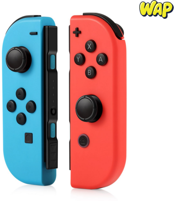 WAP 닌텐도 스위치 OLED 및 스위치2 호환 조이콘, 블루+레드, 1세트, HS-SW506