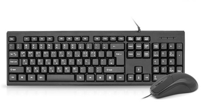 위젤 WEZEL WZ-MK3500 유선 키보드 마우스 세트 (USB), 선택하세요